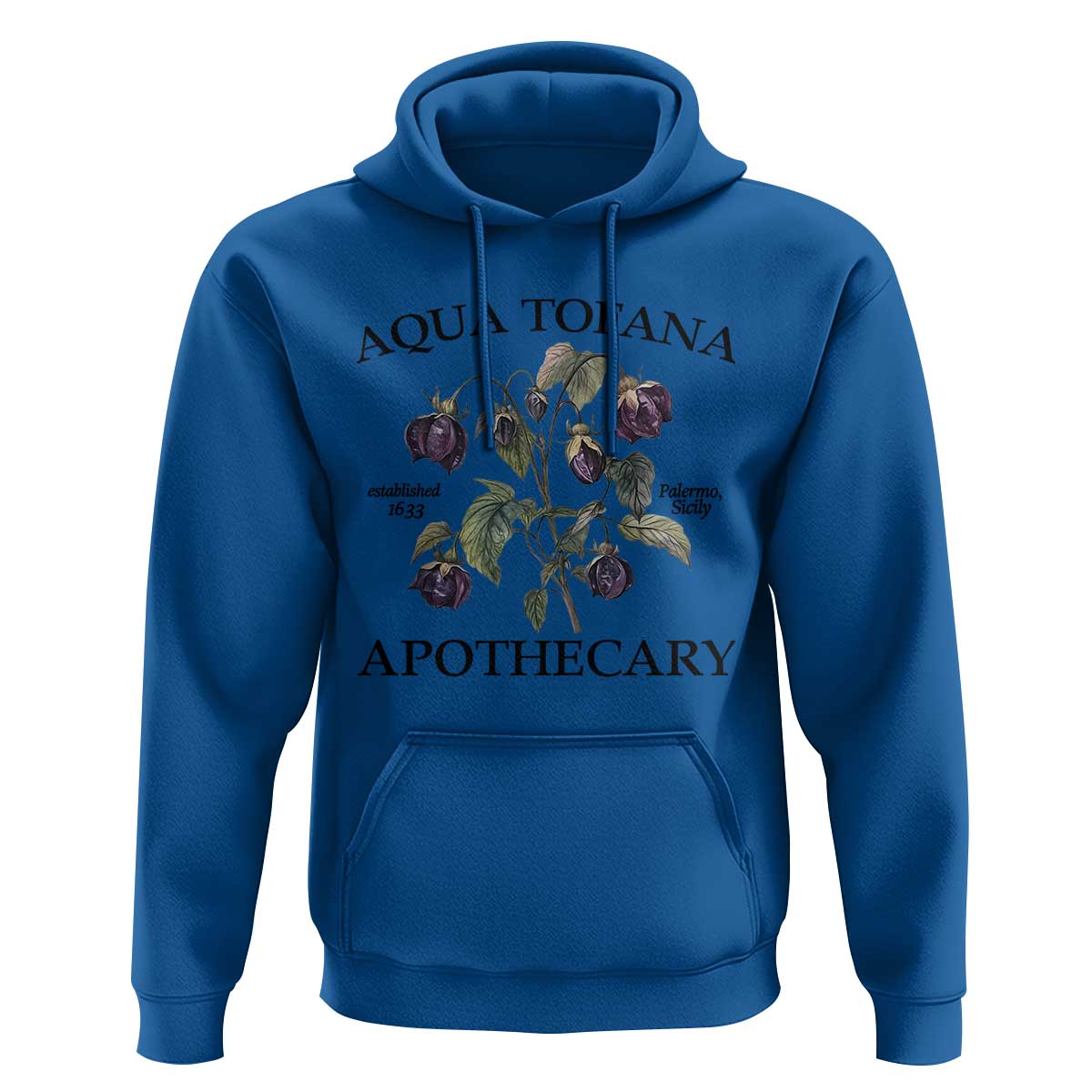 Funny Feminist Hoodie Aqua Tofana Apothecary Vintage Minimalism