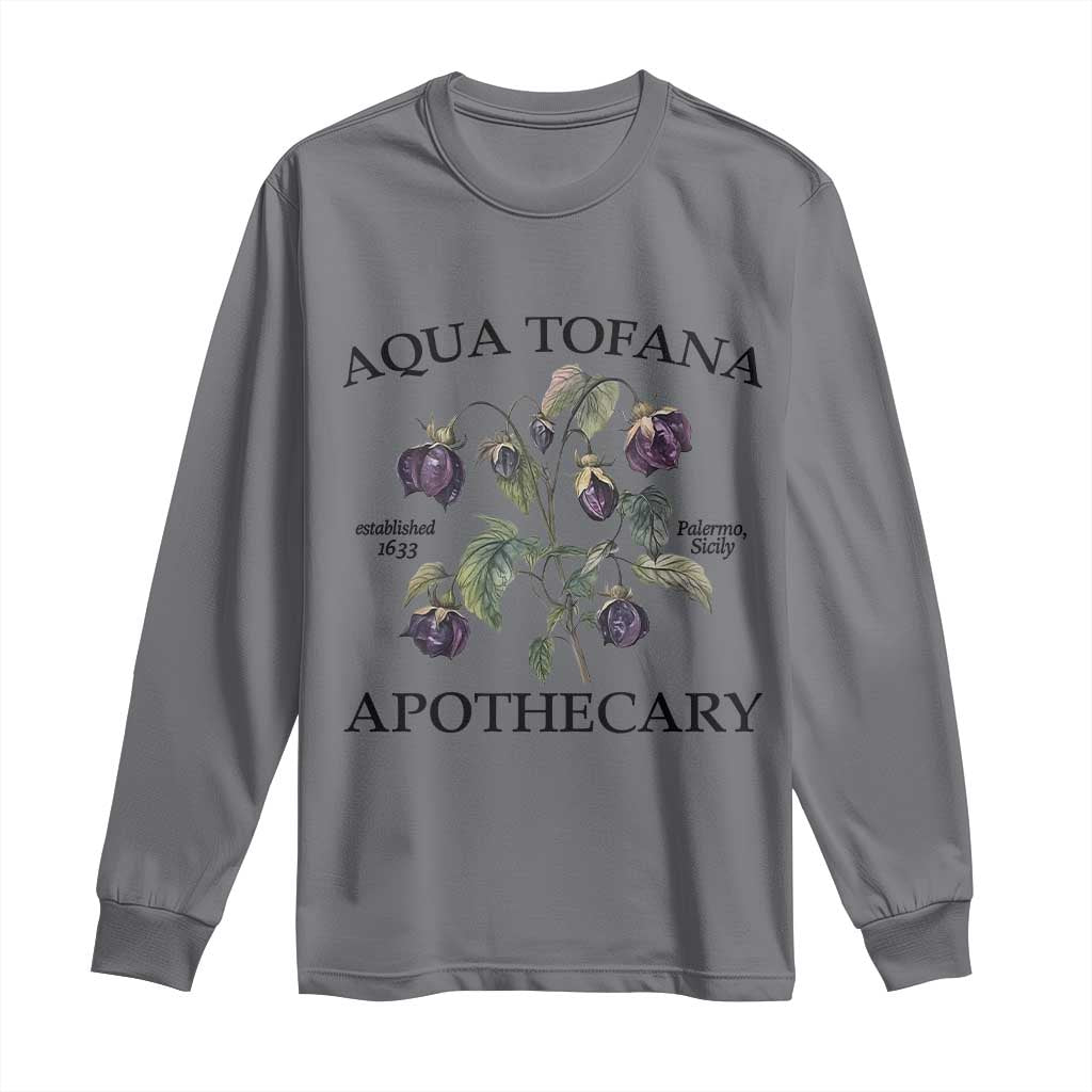 Funny Feminist Long Sleeve Shirt Aqua Tofana Apothecary Vintage Minimalism