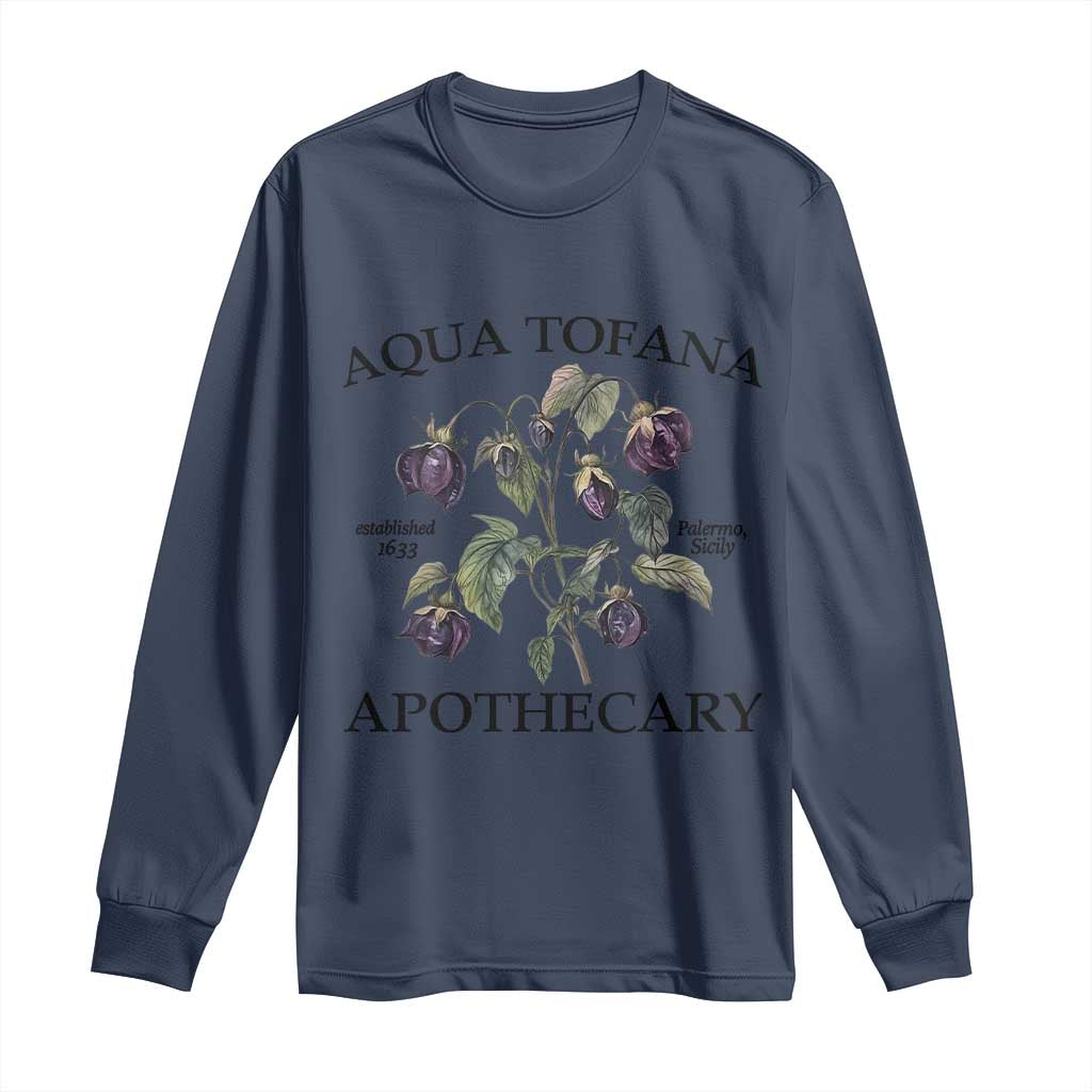 Funny Feminist Long Sleeve Shirt Aqua Tofana Apothecary Vintage Minimalism