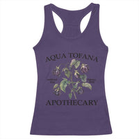 Funny Feminist Racerback Tank Top Aqua Tofana Apothecary Vintage Minimalism