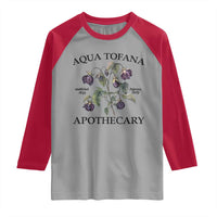 Funny Feminist Raglan Shirt Aqua Tofana Apothecary Vintage Minimalism