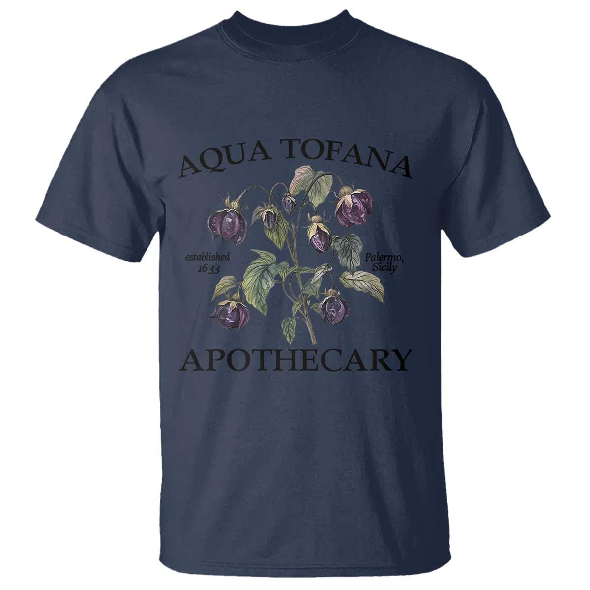 Funny Feminist T Shirt Aqua Tofana Apothecary Vintage Minimalism - Wonder Print Shop