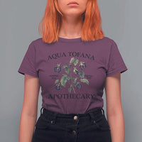 Funny Feminist T Shirt For Women Aqua Tofana Apothecary Vintage Minimalism - Wonder Print Shop