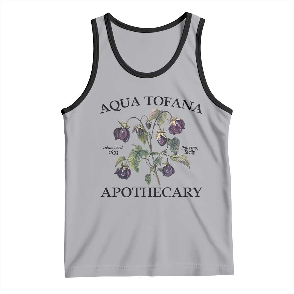 Funny Feminist Tank Top Aqua Tofana Apothecary Vintage Minimalism