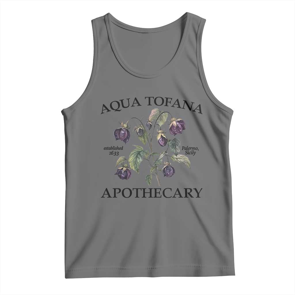 Funny Feminist Tank Top Aqua Tofana Apothecary Vintage Minimalism