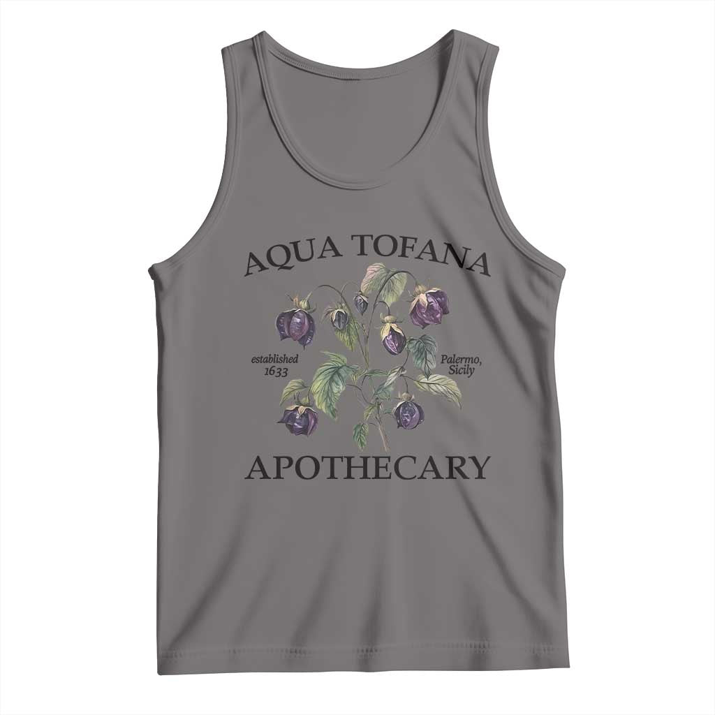Funny Feminist Tank Top Aqua Tofana Apothecary Vintage Minimalism