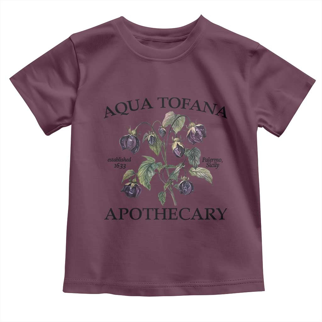 Funny Feminist Toddler T Shirt Aqua Tofana Apothecary Vintage Minimalism