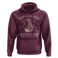 Funny Feminist Hoodie Aqua Tofana Apothecary Est 1633 Retro Vintage