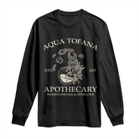Funny Feminist Long Sleeve Shirt Aqua Tofana Apothecary Est 1633 Retro Vintage