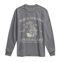 Funny Feminist Long Sleeve Shirt Aqua Tofana Apothecary Est 1633 Retro Vintage