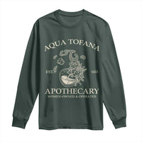 Funny Feminist Long Sleeve Shirt Aqua Tofana Apothecary Est 1633 Retro Vintage