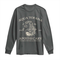 Funny Feminist Long Sleeve Shirt Aqua Tofana Apothecary Est 1633 Retro Vintage