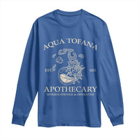 Funny Feminist Long Sleeve Shirt Aqua Tofana Apothecary Est 1633 Retro Vintage