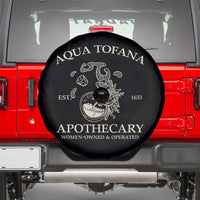 Funny Feminist Spare Tire Cover Aqua Tofana Apothecary Est 1633 Retro Vintage