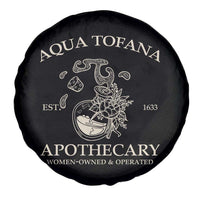 Funny Feminist Spare Tire Cover Aqua Tofana Apothecary Est 1633 Retro Vintage