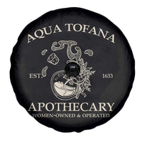 Funny Feminist Spare Tire Cover Aqua Tofana Apothecary Est 1633 Retro Vintage