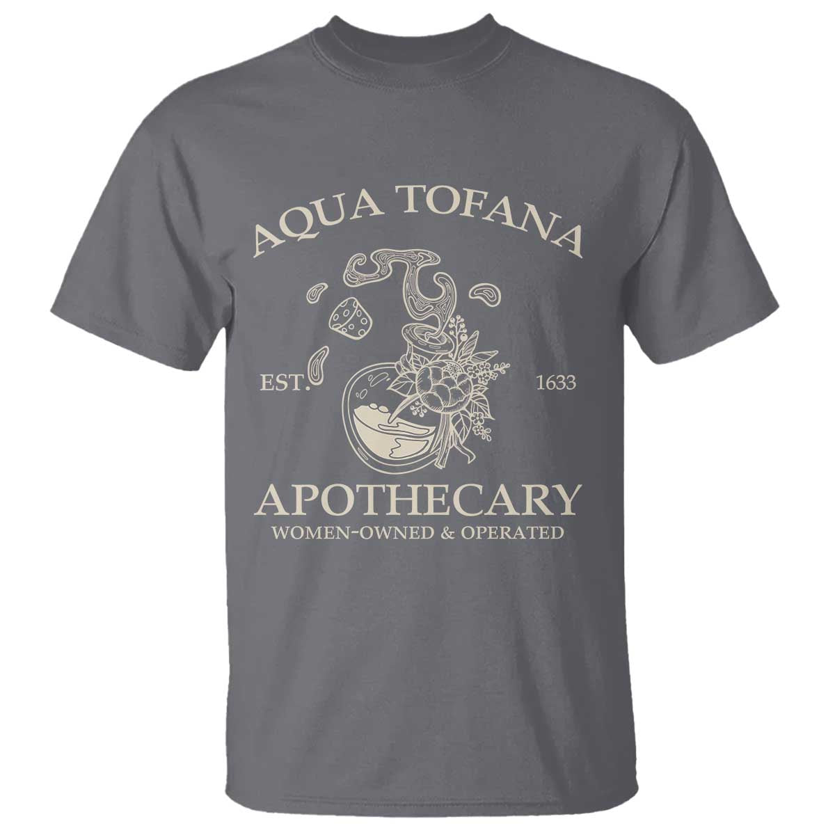 Funny Feminist T Shirt Aqua Tofana Apothecary Est 1633 Retro Vintage - Wonder Print Shop