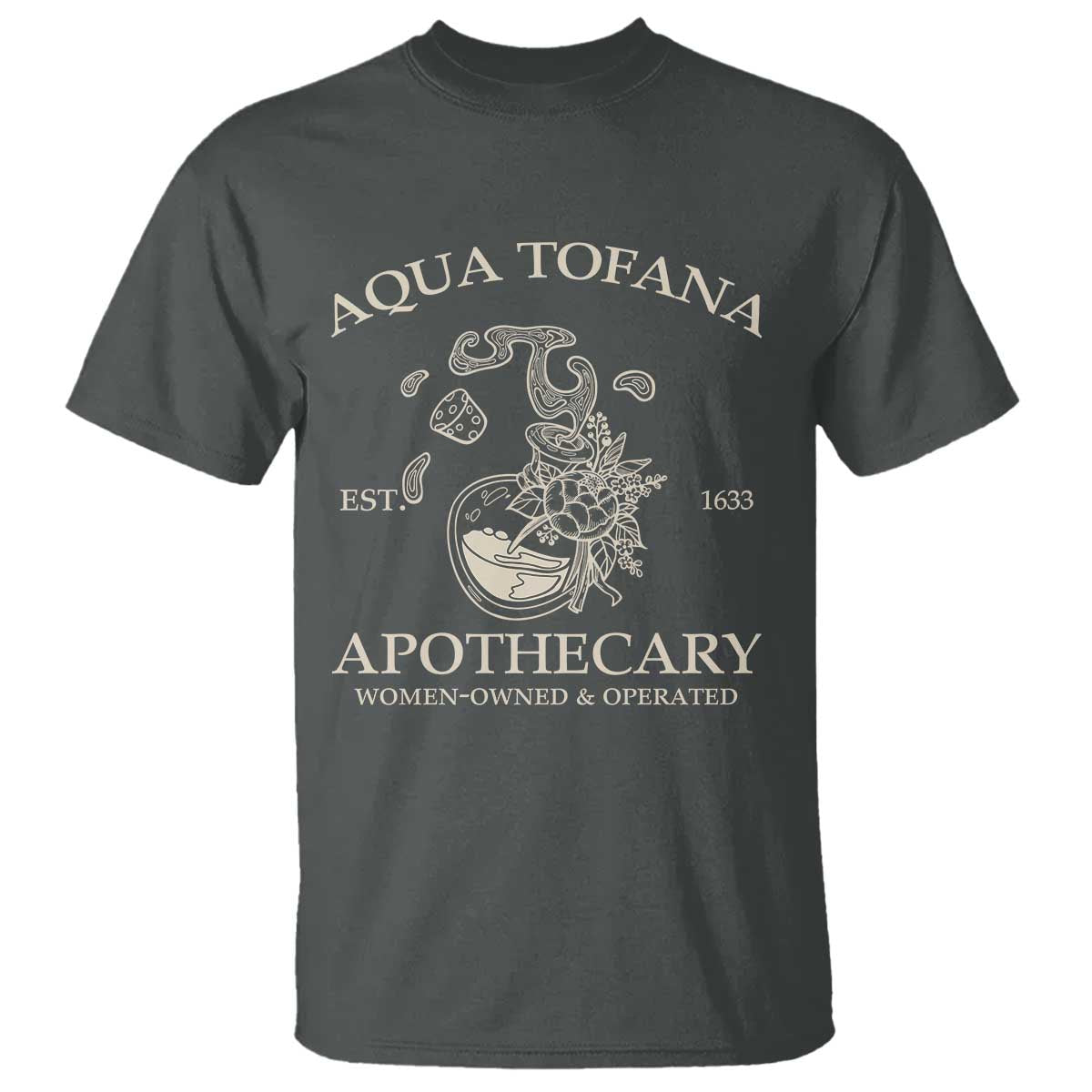 Funny Feminist T Shirt Aqua Tofana Apothecary Est 1633 Retro Vintage - Wonder Print Shop