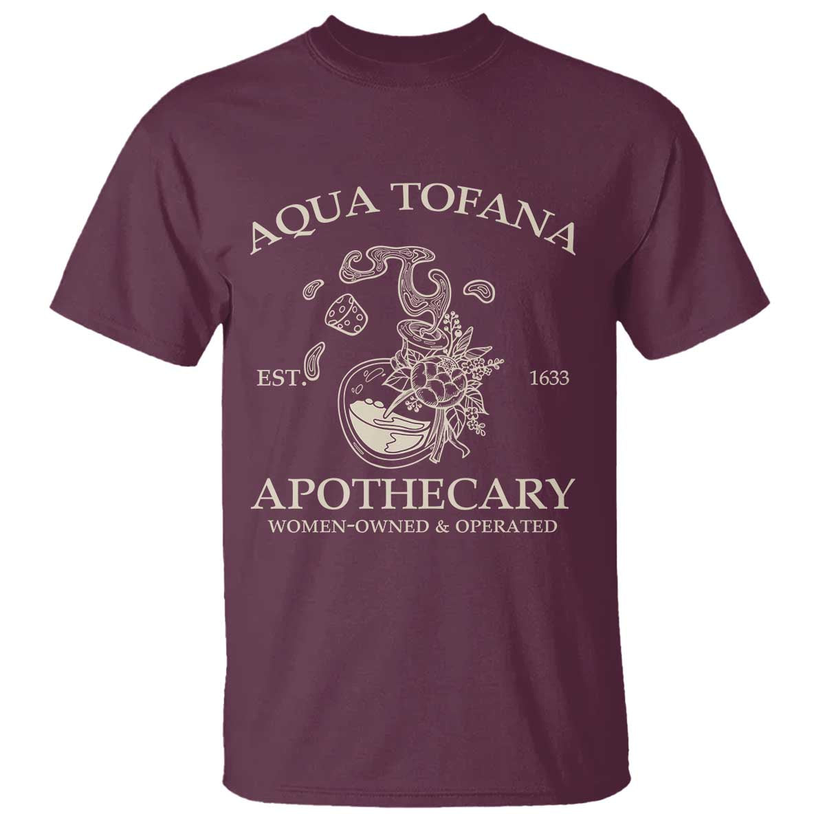 Funny Feminist T Shirt Aqua Tofana Apothecary Est 1633 Retro Vintage - Wonder Print Shop