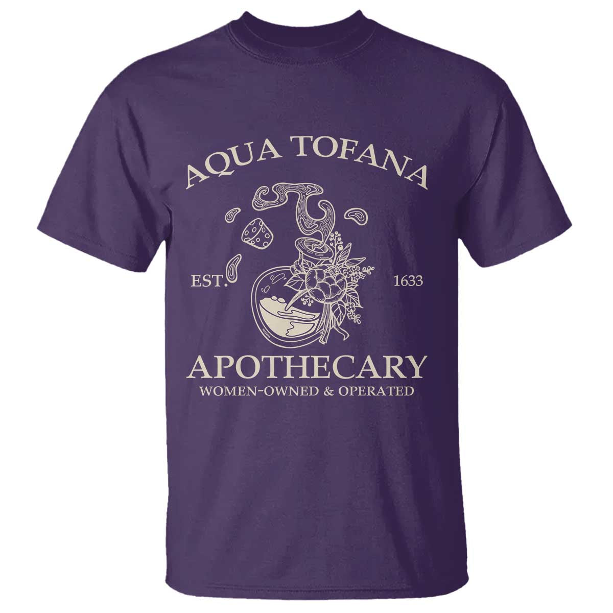 Funny Feminist T Shirt Aqua Tofana Apothecary Est 1633 Retro Vintage - Wonder Print Shop