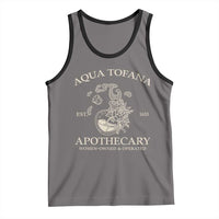 Funny Feminist Tank Top Aqua Tofana Apothecary Est 1633 Retro Vintage