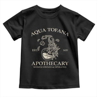 Funny Feminist Toddler T Shirt Aqua Tofana Apothecary Est 1633 Retro Vintage