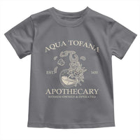 Funny Feminist Toddler T Shirt Aqua Tofana Apothecary Est 1633 Retro Vintage