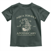Funny Feminist Toddler T Shirt Aqua Tofana Apothecary Est 1633 Retro Vintage