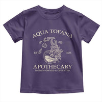 Funny Feminist Toddler T Shirt Aqua Tofana Apothecary Est 1633 Retro Vintage