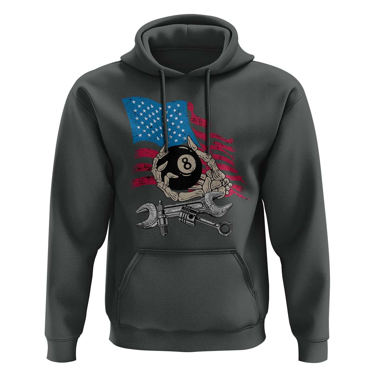 Mechanic Engineer Hoodie Mechanic Auto Car Repair American Flag Vintage Graphic