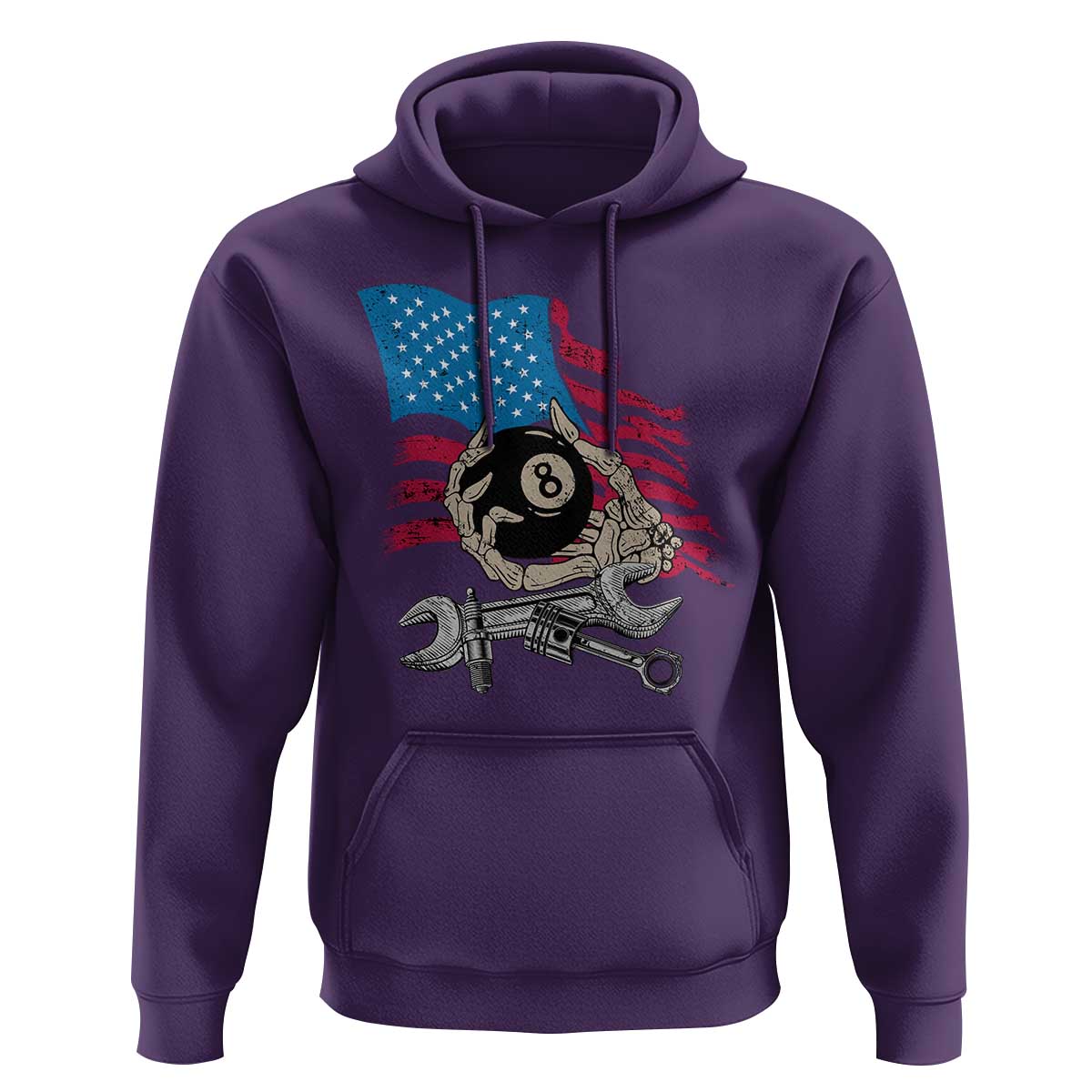 Mechanic Engineer Hoodie Mechanic Auto Car Repair American Flag Vintage Graphic