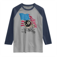 Mechanic Engineer Raglan Shirt Mechanic Auto Car Repair American Flag Vintage Graphic