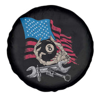 Mechanic Engineer Spare Tire Cover Mechanic Auto Car Repair American Flag Vintage Graphic