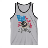 Mechanic Engineer Tank Top Mechanic Auto Car Repair American Flag Vintage Graphic