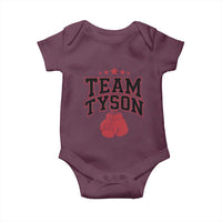 Team Tyson Baby Onesie Family Personalized Name Retro Red