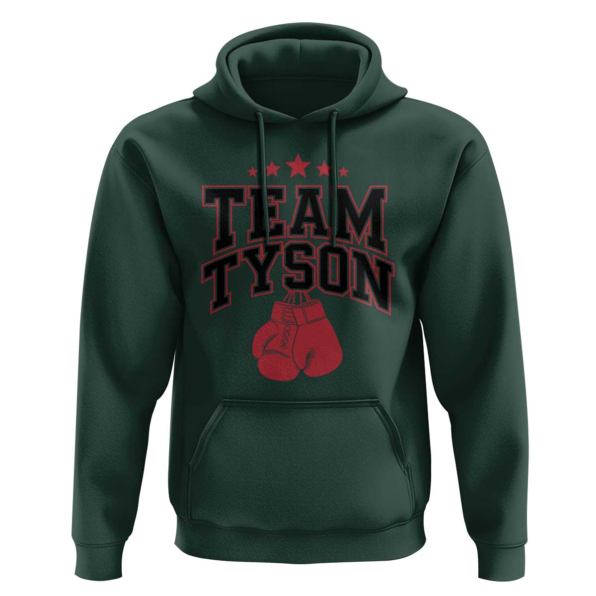 Team Tyson Hoodie Family Personalized Name Retro Red