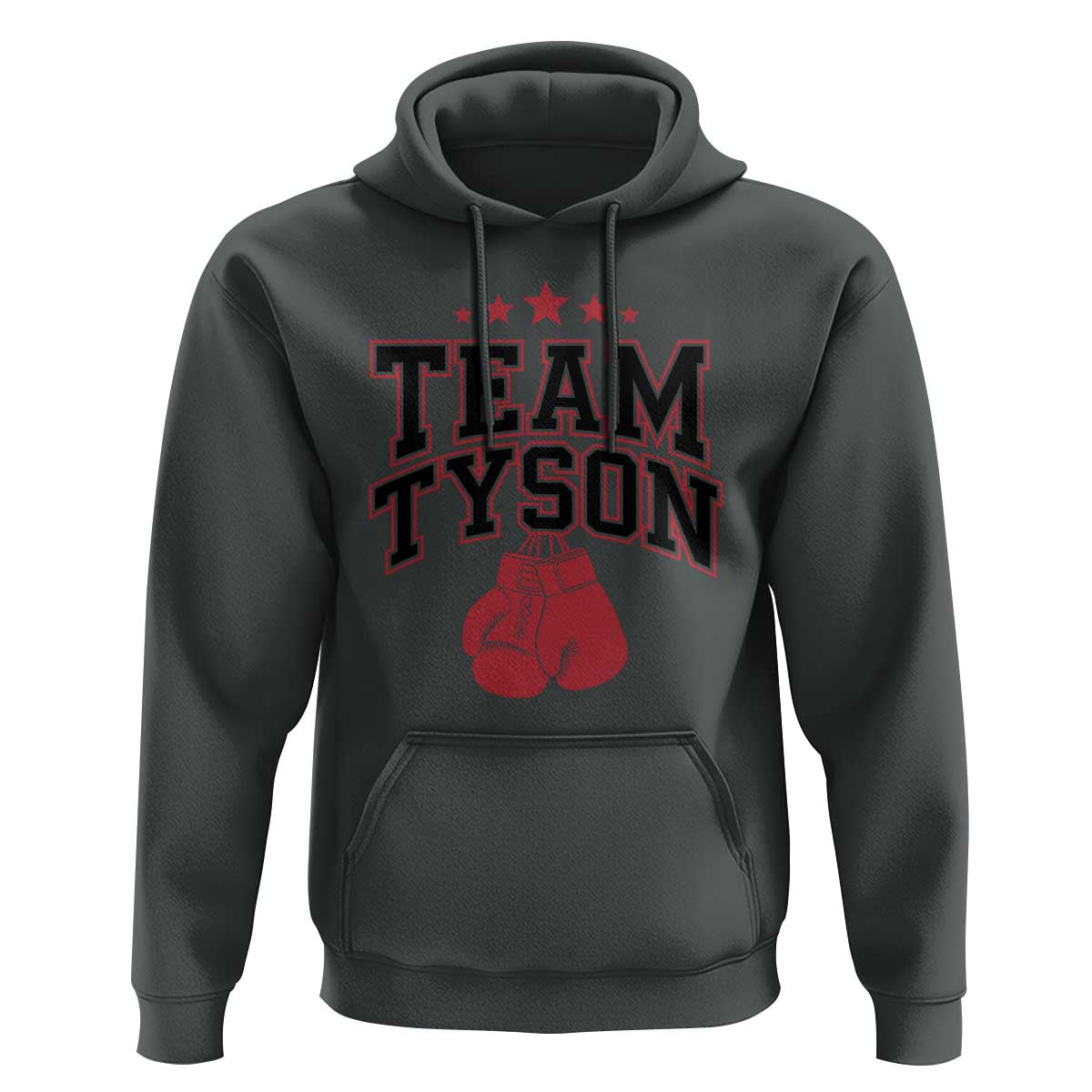 Team Tyson Hoodie Family Personalized Name Retro Red