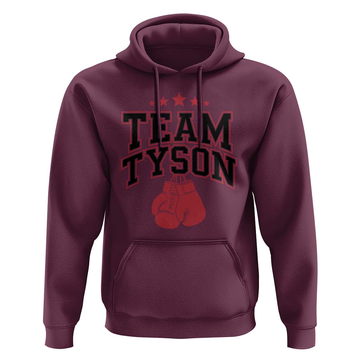 Team Tyson Hoodie Family Personalized Name Retro Red