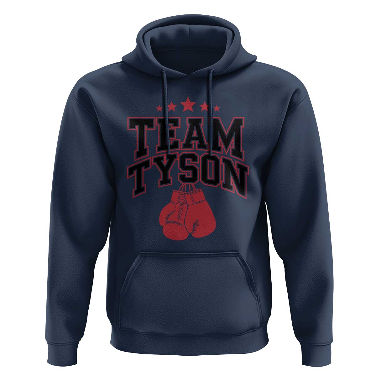 Team Tyson Hoodie Family Personalized Name Retro Red