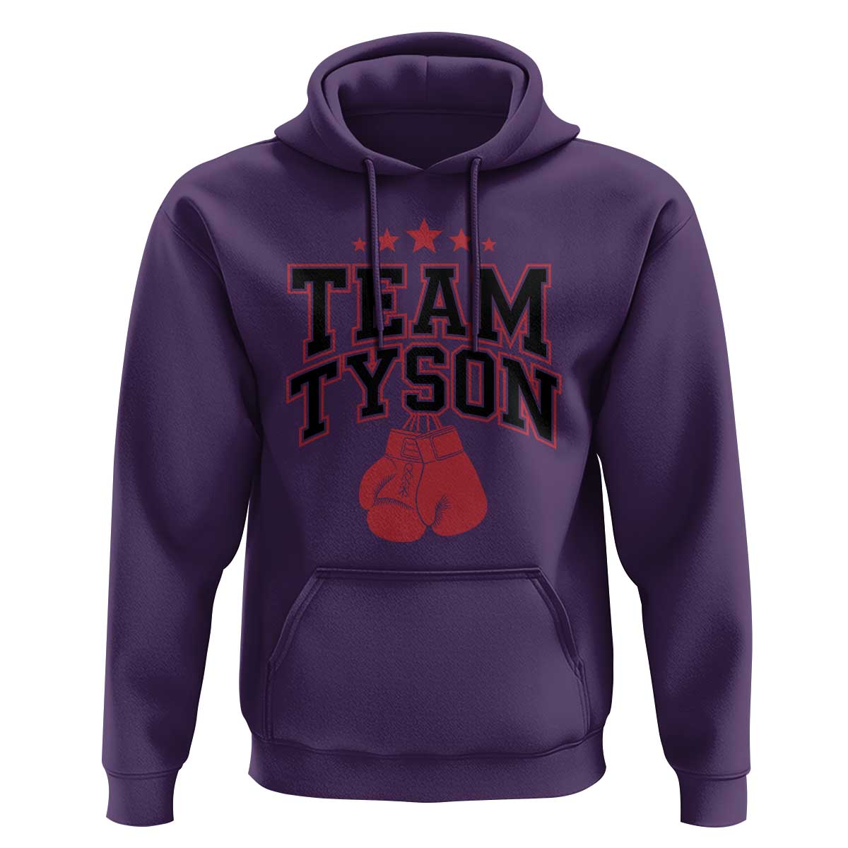 Team Tyson Hoodie Family Personalized Name Retro Red