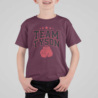 Team Tyson T Shirt For Kid Family Personalized Name Retro Red - Wonder Print Shop