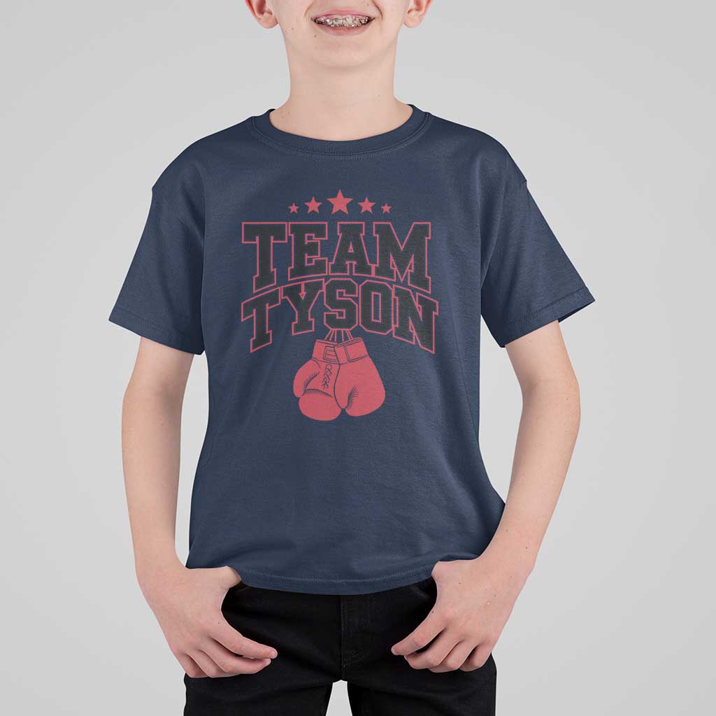 Team Tyson T Shirt For Kid Family Personalized Name Retro Red - Wonder Print Shop