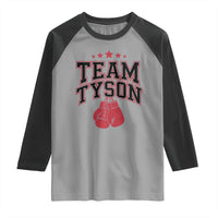 Team Tyson Raglan Shirt Family Personalized Name Retro Red