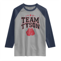 Team Tyson Raglan Shirt Family Personalized Name Retro Red
