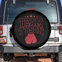 Team Tyson Spare Tire Cover Family Personalized Name Retro Red