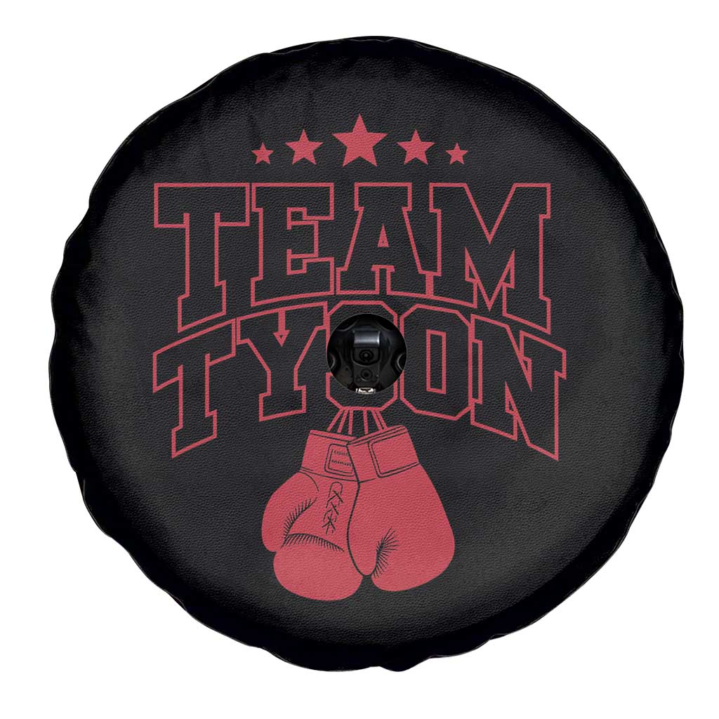 Team Tyson Spare Tire Cover Family Personalized Name Retro Red