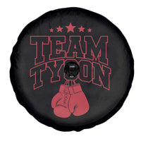 Team Tyson Spare Tire Cover Family Personalized Name Retro Red
