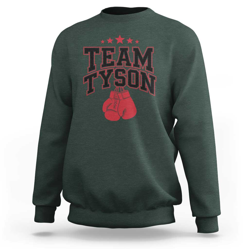 Team Tyson Sweatshirt Family Personalized Name Retro Red - Wonder Print Shop
