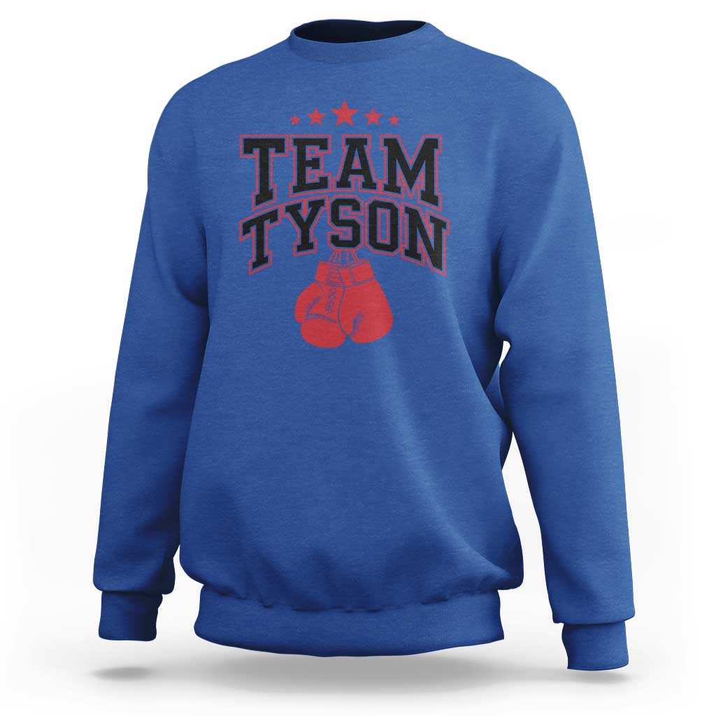 Team Tyson Sweatshirt Family Personalized Name Retro Red - Wonder Print Shop