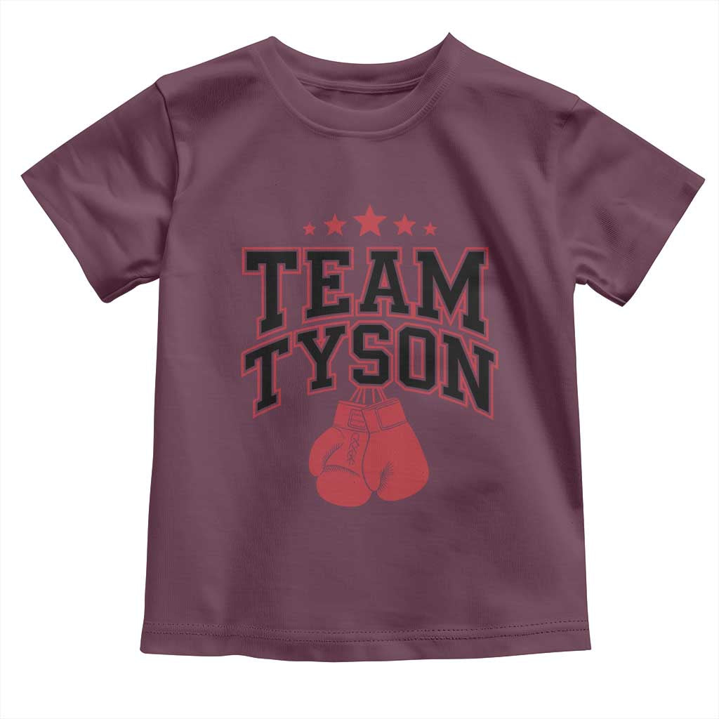 Team Tyson Toddler T Shirt Family Personalized Name Retro Red